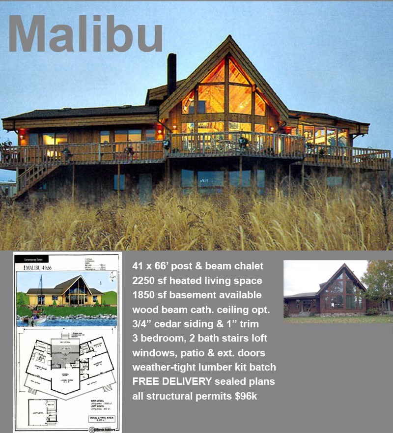 The Malibu, wood shell Kit Lumber batch. FREE Del. Continental USA!!
