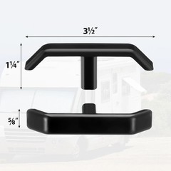 3 Pack RV Waste Valve Handle Replacement, Extension Rod Tank Black