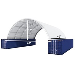 Chery 40’x40’x15′ Double Truss Shipping Container Canopy Shelter