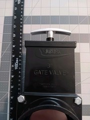 VALTERRA Gate Valve for RV, Camper Food Truck – 3-Inch Black Abs