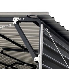 20’x20′ Steel Carport, 10′ Open Sides, 400 Sq-Ft