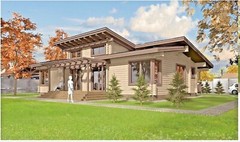 MODERN LOG HOUSE KIT #LH-150-1 ECO FRIENDLY WOOD PREFAB DIY BUILDING CABIN HOME