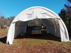 20′ x 42′ x 12′ PVC 18oz Fabric Canvas Storage Shop Shelter Building Hoop Barn
