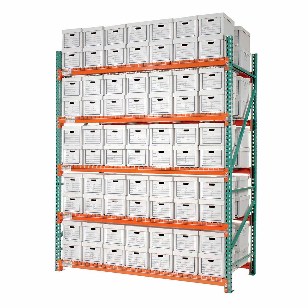 Global Industrial Record Storage Rack Starter Letter Legal 96″W x 42″D x 120″H