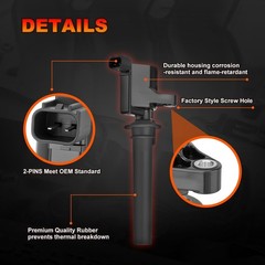 DG500 Set of 6 Ignition Coil Pack and Iridium Spark Plug Compatible with Ford…