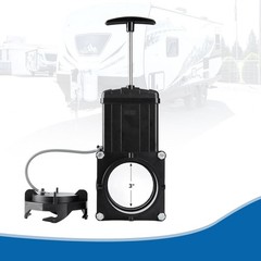 RV Gate Valve 3-Inch Hub to Lug with Cap Glue on 3″ PVC Black+Others