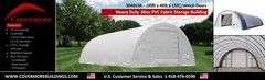 30x40x15 30 oz. PVC Fabric Canvas Storage Shelter Building Hoop Barn boat shop