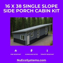 ARIZONA FIRE RESISTANT 30 X 30 GALVANIZED STEEL CABIN KIT
