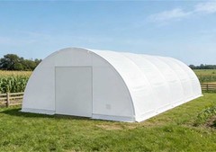 82x40x20FT Large Outdoor Equipment Shelter w/ Galvanized Steel Frame & PVC Cover