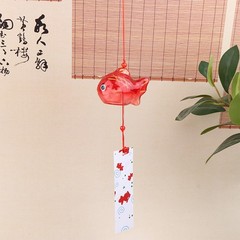 Wind Chime Chimes Japanese Glass s Style Goldfish Garden Hanging Decor