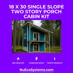 ARIZONA FIRE RESISTANT 30 X 30 GALVANIZED STEEL CABIN KIT