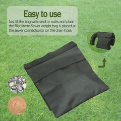 HOLEPU RV Sewer Weight Bag, Rv Hose Support Device For Black