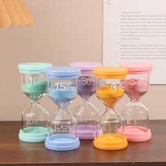 1PC 3/5/10/15/30 Minutes Colorful Sandglass Children Kid Gift Toy Sand Timer Hou