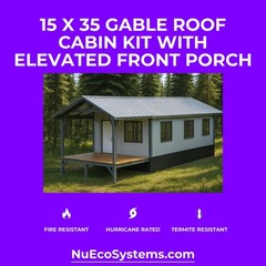 ARIZONA FIRE RESISTANT 30 X 30 GALVANIZED STEEL CABIN KIT