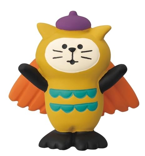 デコレ(Decole) Deco Corporation Concombre Mushroom Cat Size: Approx. W3.7 D2 H3.7