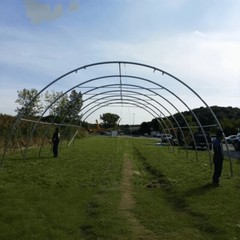 W30’xL40’xH15′ Single Truss Storage Shelter 11OZ PE Canvas Shelter with Man Door