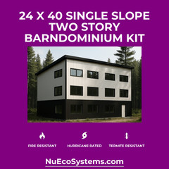ADU KIT 30′ x 24′ x 19′ Tall Lightweight Galvanized Steel Garage & Apartment