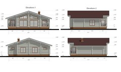 1440sq.ft LOG HOUSE KIT #LH-135 ECO FRIENDLY WOOD PREFAB DIY BUILDING CABIN HOME