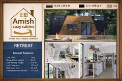 The Retreat Premium Tiny Home 377SF Towable Heated Floors $84,900 FREE SHIP