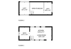 tiny home on wheels , double axel 20 foot steel framing trailor mounted