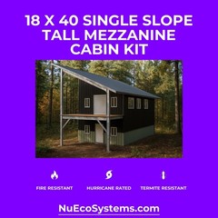 ARIZONA FIRE RESISTANT 30 X 30 GALVANIZED STEEL CABIN KIT