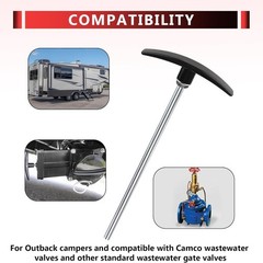 RV WasteValveTube Extension Kit 6″and 9″,rv black water handle…