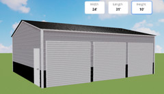 SALE: 3 car garage for: for: AR,TX,AL,TN,KY,KS,MO,MS,OK,LA,GA Free Installation