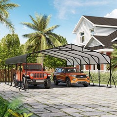 20′ x 25′ Carport Outdoor Heavy Duty Metal Galvanized Steel Car Shelter Garage