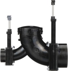 Double Rotating Waste Valve for RV, Campers, Trailer 3″ Hub x 1.5″ Hub x 3″ Cap