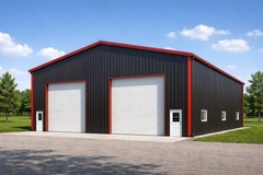 60x66x20 Steel Building Kit | Rigid Frame I-Beam | Commercial Grade