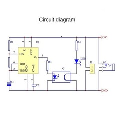 Optocoupler Tester Kit 555 Application Circuit Board Practice Welding DIY9940