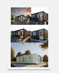 Custom Luxury 20ft 40ft Flat Pack Container House 🏠 Tiny Home Office Modular