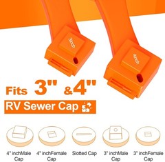 2 PCS RV Sewer Hose Wrench, Multi-Purpose Connector Wrench for…