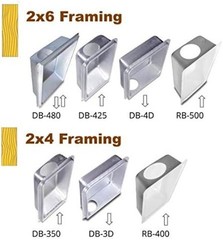Model 425 DB-425 Metal Recessed Dryer Vent for 2×6 Walls – Upventing Efficiency