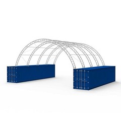 40’x40’x15′ Tarpaulin Tent Warehouse Shed 800sq.ft. Shipping Container Shelter