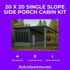 ARIZONA FIRE RESISTANT 30 X 30 GALVANIZED STEEL CABIN KIT