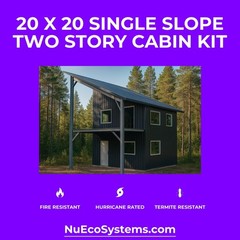ARIZONA FIRE RESISTANT 30 X 30 GALVANIZED STEEL CABIN KIT