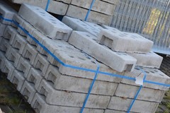 Set of 80 | Construction fence round frame | 3.5 x 2.0 m | Mobile fence 280 lnm