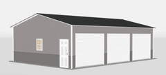 2 Car Garage 24X30X12 Fully Insulated, Upgrades, Gutters available some areas