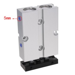 TN16mm Bore Stroke Dual Acting Double Rod Pneumatic Air Cylinder Alloy 10~150mm