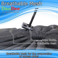 DanDee 4-PACK Waterproof Storage Bags for RV, Sewer Hose, 18″ Diameter, Black