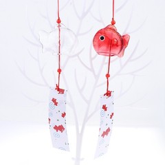 Wind Chime Chimes Japanese Glass s Style Goldfish Garden Hanging Decor