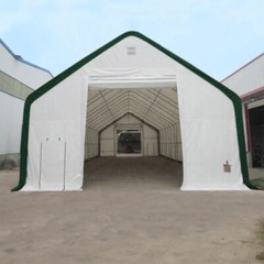 W40’xL80’xH21′ Portable Double Truss Arch Storage Shelter 22 OZ PVC Canvas