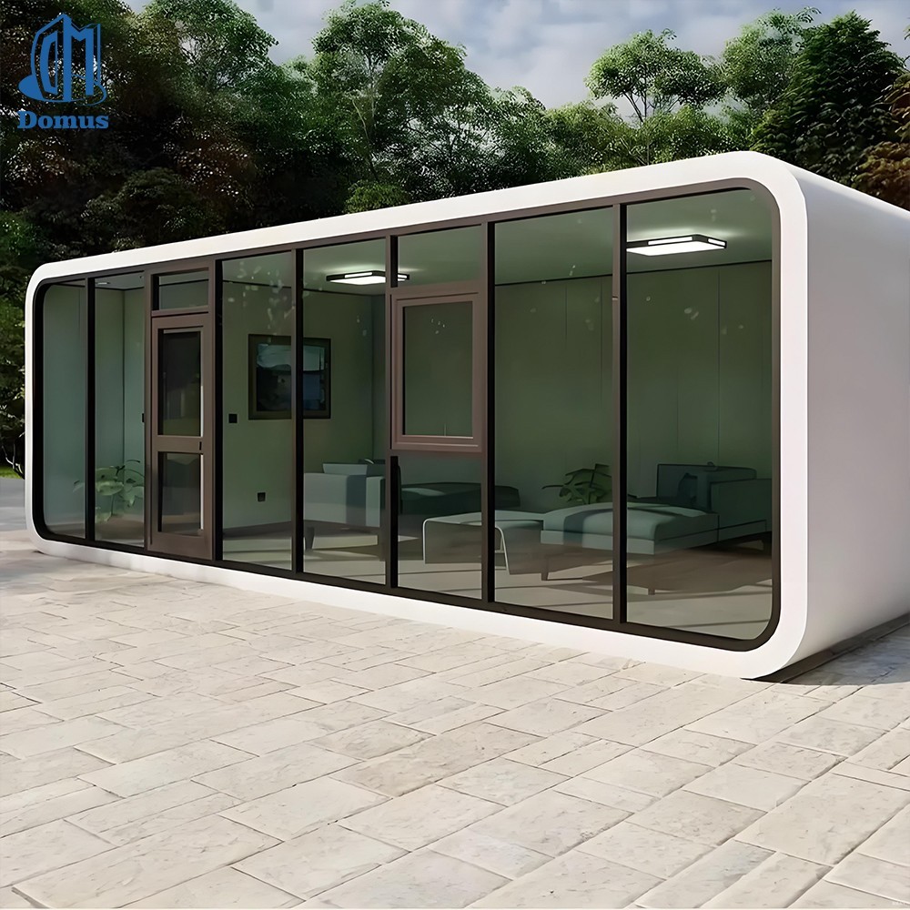 Apple Cabin Modular Tiny House Prefab Glamping Pod Vacation Cabin Glass Window