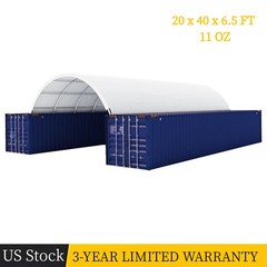 20’x40’x6.5′ 11oz PE Canvas Fabric Building Shipping Container Canopy Shelter US
