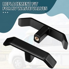 3 Pack RV Waste Valve Handle Replacement, Extension Rod Tank Black