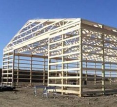 40x60x14 Metal Pole Barn Building Kit (Complete) Color options vary