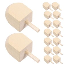 20pcs Hanukkah Wooden Dreidel: Unfinished Blank Wood For Hanukkah