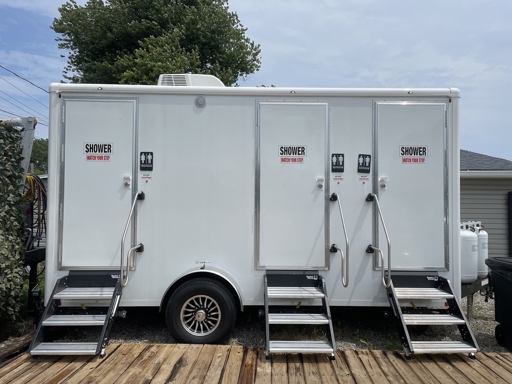 8×26 New LuxLav Restroom Shower Trailer, Made In USA