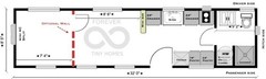 New Forever Tiny Home on Wheels 32′ studio Single Story with full kit & bath